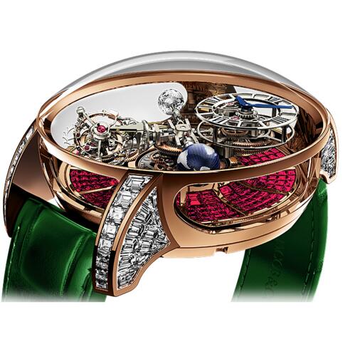 (image for) Jacob & Co 750.800.40.BD.BR.1BD Astronomia Tourbillon Baguette Replica watch